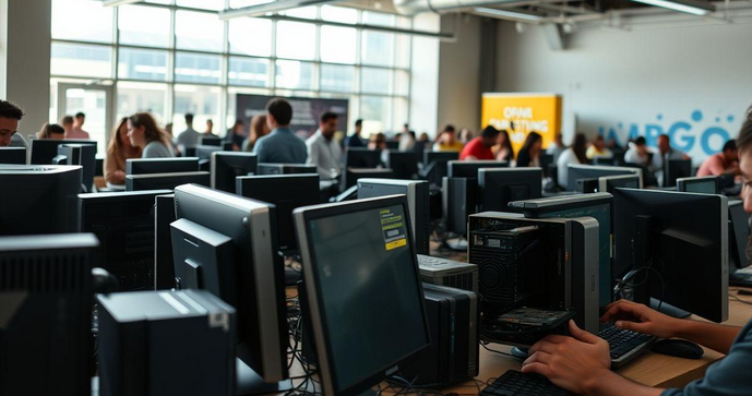 Companhia Oportunidades na Compra e Venda de Material Informático Usado